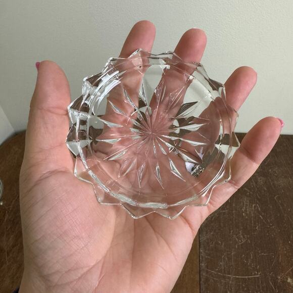 Clear Glass Cubist Cube pattern Style Replacement LID ONLY - Picture 4 of 7